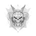 strange symbol tattoo design idea