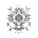 strange symbol tattoo design idea