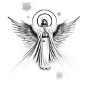 Angel Gabriel tattoo design idea