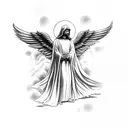 Angel Gabriel tattoo design idea