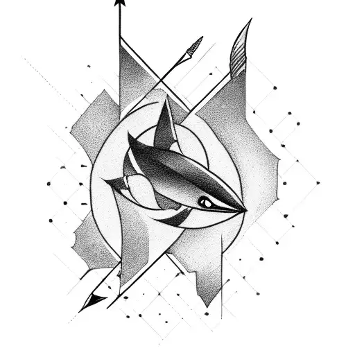arrow Que sera sera tattoo design idea