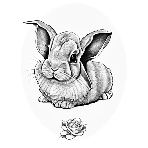 🐰🐰🐰 #lopearedbunny #rabbitsoftiktok #watercolourtattoos #bunnytatto... |  TikTok