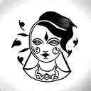 devi tattoo design idea