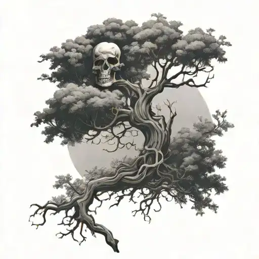 poison tree tattoo design idea