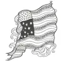 american flag sleeve tattoo design idea