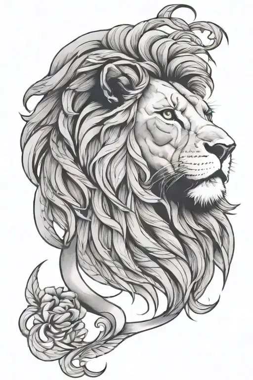 Lion, Horseshoe, Sammi, Milan  tattoo design idea