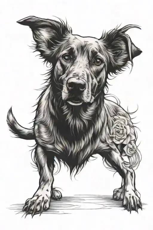 dog memorial tattoo tattoo design idea
