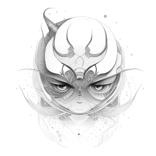 three human siblings, two are female and one male tattoo design idea