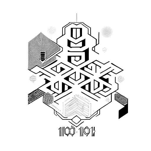 typography romawi for 04-12-1984 tattoo design idea