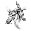 Sagittarius with Taurus tattoo design idea