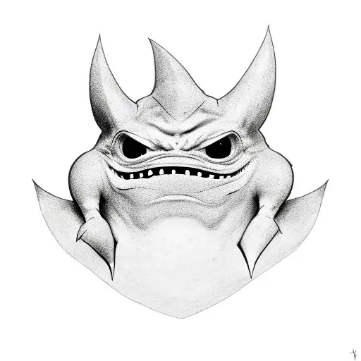  gengar tattoo design idea