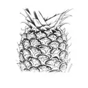 Pineapple tattoo design idea