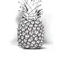 Pineapple tattoo design idea