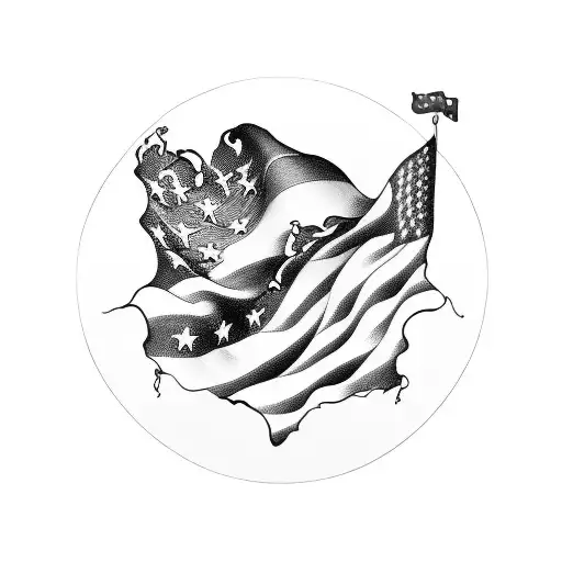 patriotic tattoo design idea