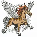 pegasus tattoo design idea