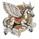 pegasus tattoo design idea