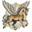 pegasus tattoo design idea