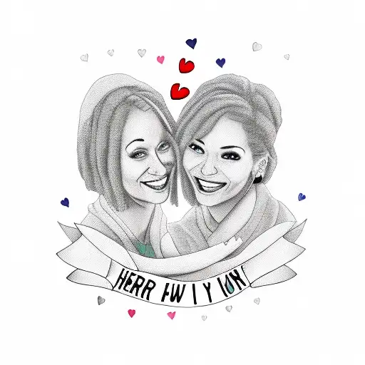 heart saying forever my person Jadienna tattoo design idea