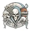 ghost tattoo design idea