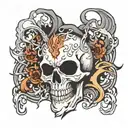 ghost tattoo design idea