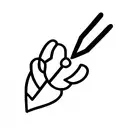 bent spike tattoo design idea