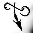 bent nail tattoo design idea