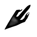 bent nail tattoo design idea