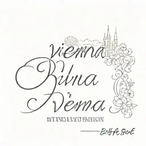 vienna by billy joel lyric tattoo design idea