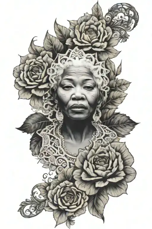 lace, mandela, GOTHIC, beautiful  full arm sleeve tattoo design idea