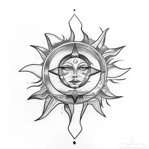 sun in libra, the moon in taurus, and the rising in gemini tattoo design idea