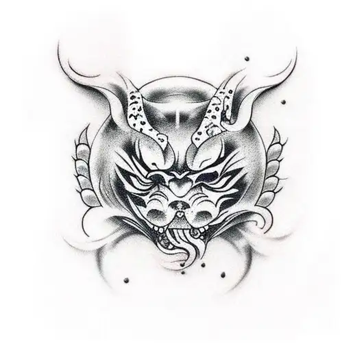 surrealism yakuza tattoo design idea