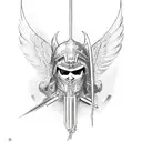 Saint Michael  tattoo design idea