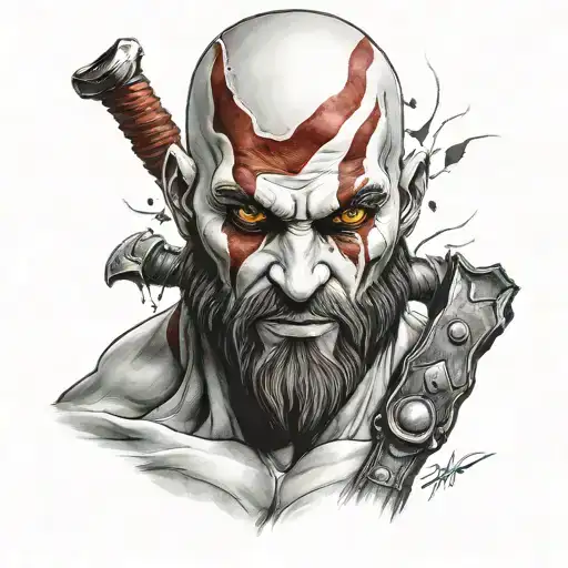 kratos  tattoo design idea