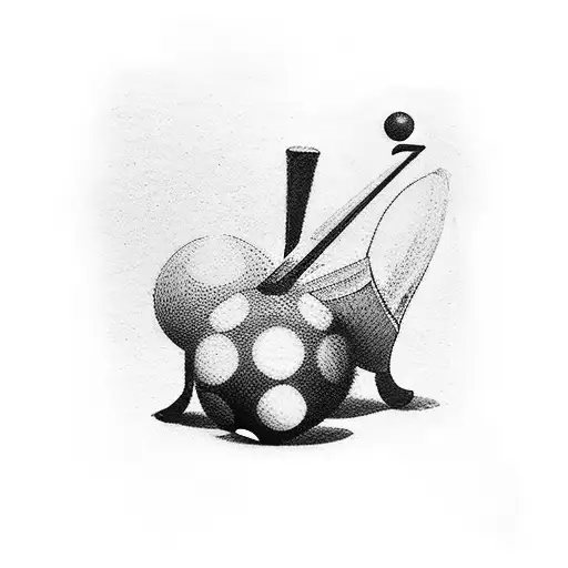 Snooker Billiard tattoo design idea