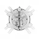 skeleton key tattoo design idea