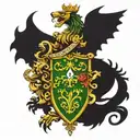 Doyle family crest incorporating Irish  tattoo design idea