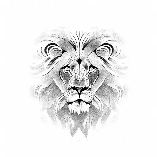 Lion 333 tattoo design idea