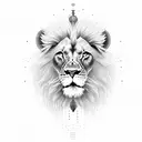 Lion 333 tattoo design idea