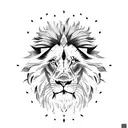 Lion 333 tattoo design idea