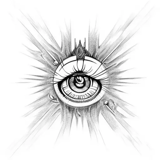 Combine elements of the One Ring and the Eye of Sauron in a unique design tattoo design idea