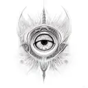 Combine elements of the One Ring and the Eye of Sauron in a unique design tattoo design idea