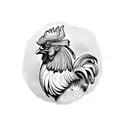 rooster tattoo design idea