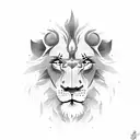 Daniel in the lions den tattoo design idea