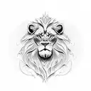 Daniel in the lions den tattoo design idea