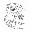 Never fear a storm  learn to dance in the rain  tattoo design idea