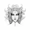 the mbdtf ballerina  tattoo design idea