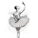 the mbdtf ballerina  tattoo design idea