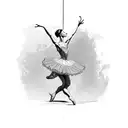 the mbdtf ballerina  tattoo design idea