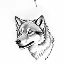 Gaelic wolf  tattoo design idea
