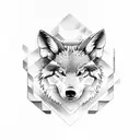 Gaelic wolf  tattoo design idea